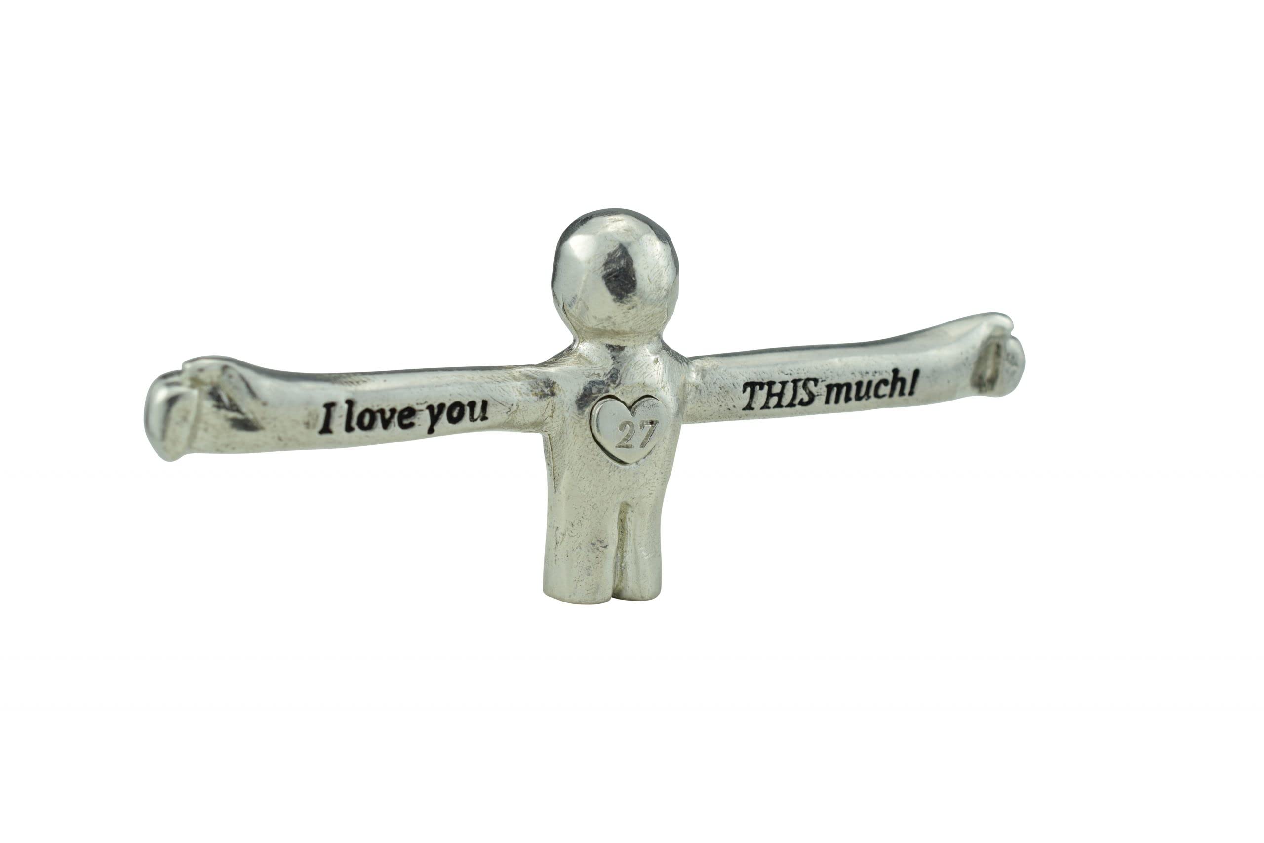 Pirantin I Love You This Much Figure - 27Th Anniversary Unique Gift For Husband Or Wife (Ilytm27)