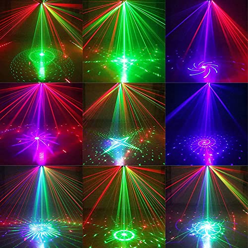 15 Lens Disco Party Lights,Dj Stage Light Indoor Support Dmx 512 Sound Activated 125 Patterns Projector For Xmas Halloween Decorations Karaoke Pub Ktv Dance Gift Birthday Wedding（Black) #TOP1