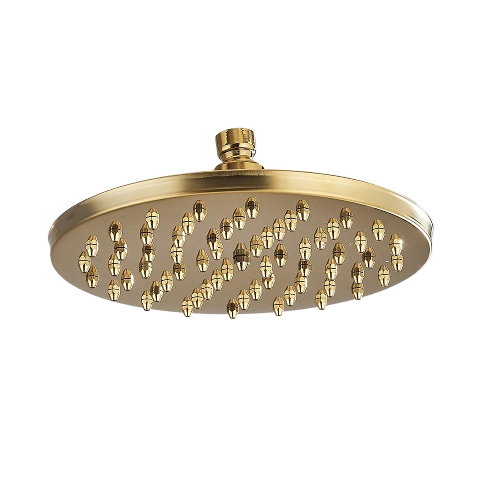 Zymjzbetic Shower Head Brass Golden Rainfall Shower Head Faucet Bathroom Replace Rain Showerhead Antique Accessory(Black)