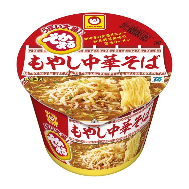 Amazon.co.jp: 東洋水産 マルちゃん でかまる もやし中華そば 159g×12