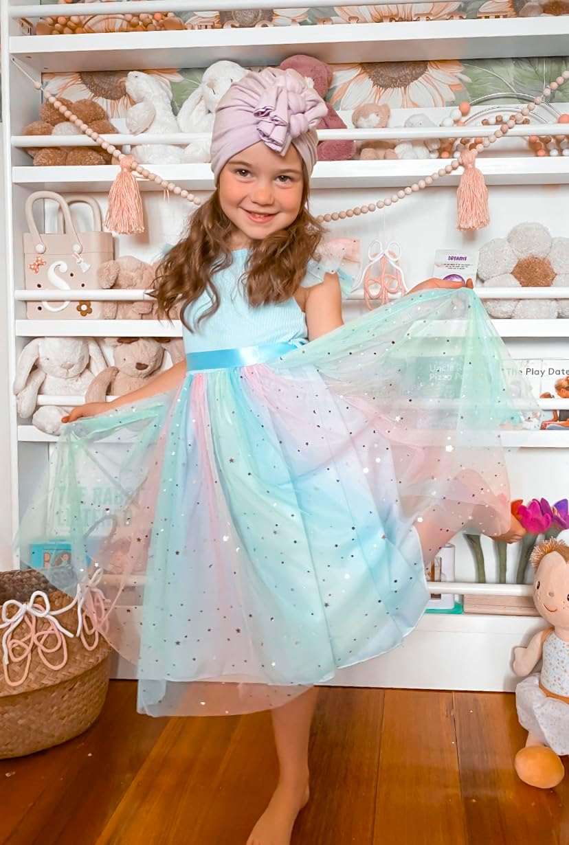 Vogseek Toddler Girls Tulle Dress Ruffle Sleeveless Summer Baby Girl Fashion Tutu Dresses 2-6Y - Image 2