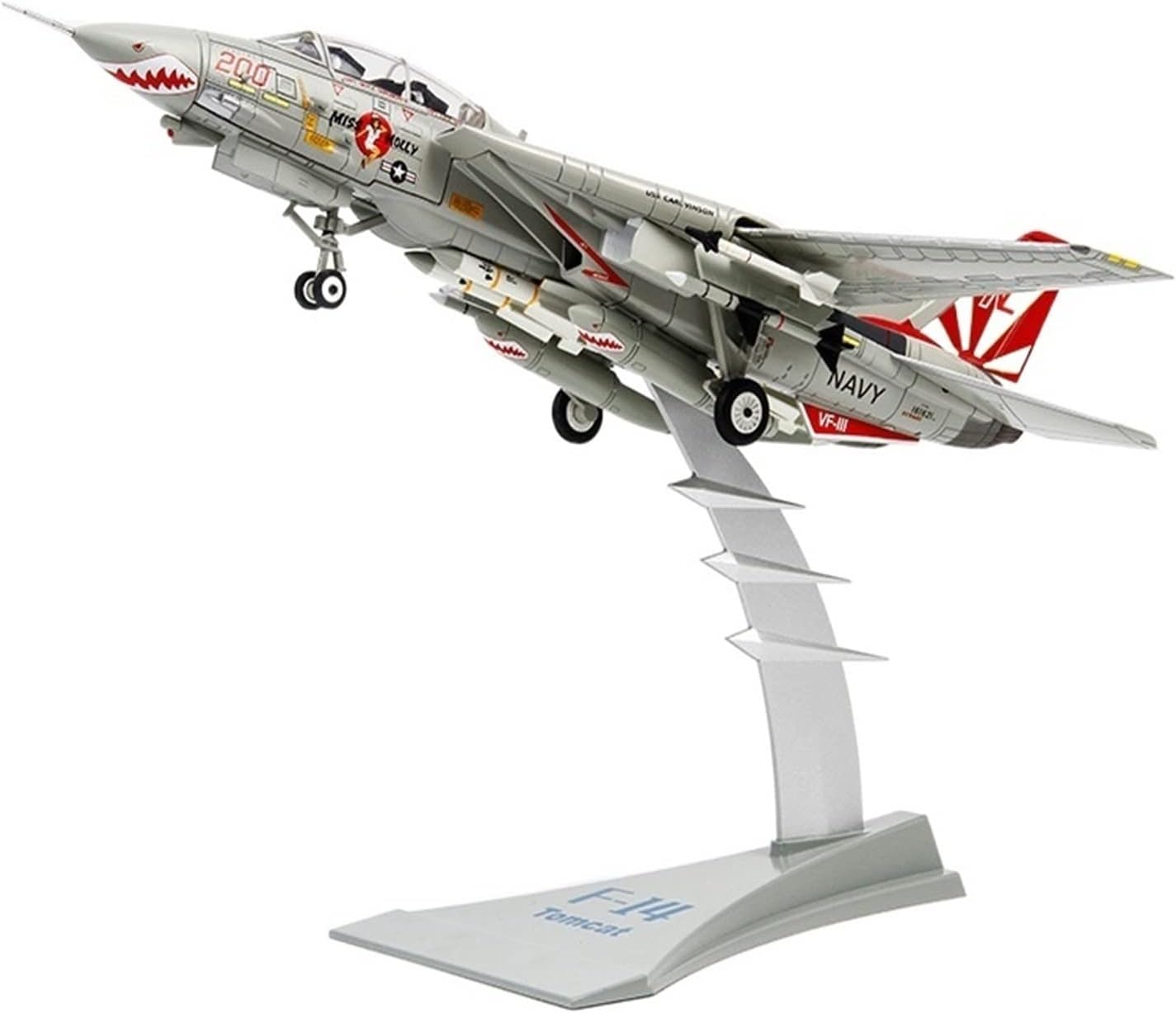 1/72 スケール F14 トムキャット 合金飛行機 F-14A 戦闘機モデル