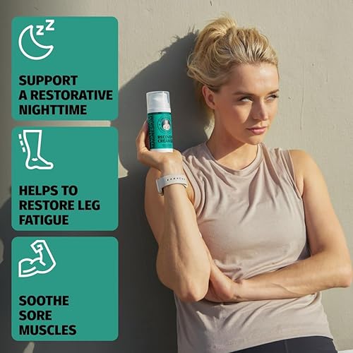 Miniatura 4 de Coach Soak Crema de magnesio con MSM en botella dispensadora, crema de recuperación natural con cloruro de magnesio y mentol, absorción rápida para