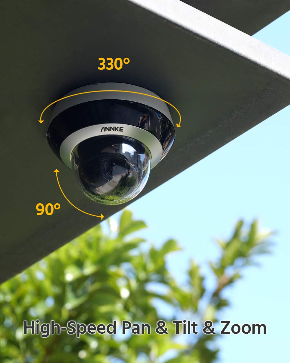 SANNCE 4K Sistema di telecamere di sicurezza PT PoE,4 telecamere IP PT