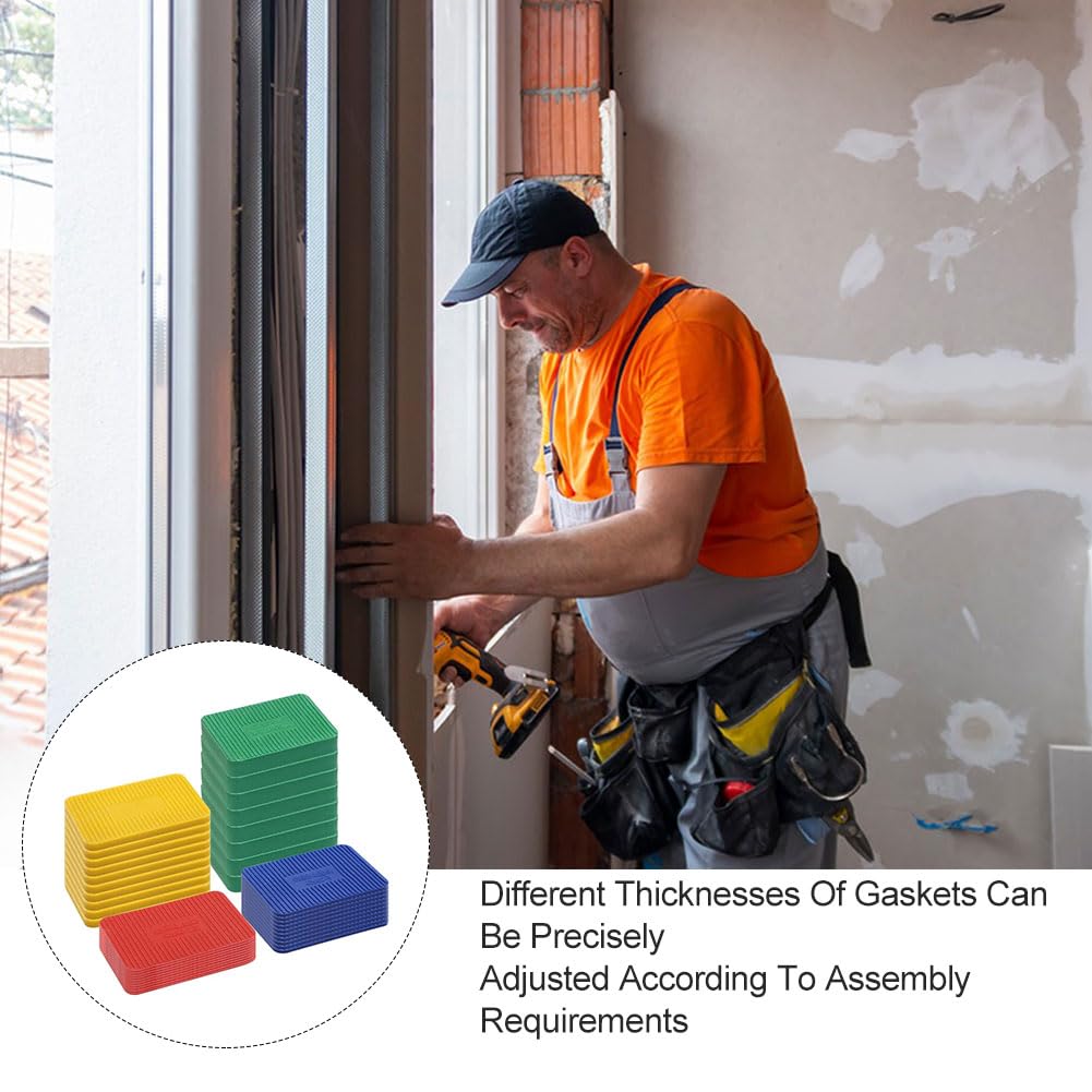 40 Pezzi Spessori In Plastica, Distanziatori In Plastica Da 40x60 mm, Set Di Distanziatori Per Imballaggio Per La Posa Di Piastrelle, Livellamento Di Pavimenti Installazione Di Finestre
