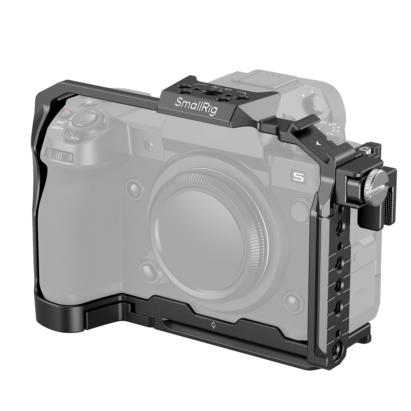 SmallRig X-H2 / X-H2S Camera Full Cage for FUJIFILM X-H2 / X-H2S, Aluminum Alloy Video Making Camera Rig with Cable Clamp for HDMI and HawkLock Quick Release Interface - 3934B