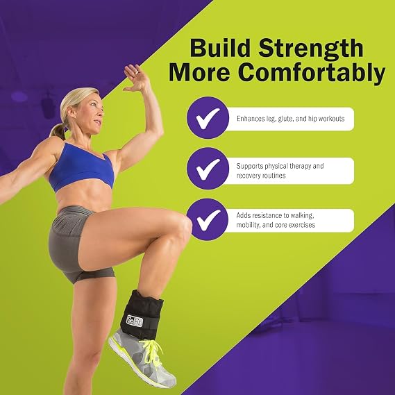 Adjustable Ankle Weights by GoFit