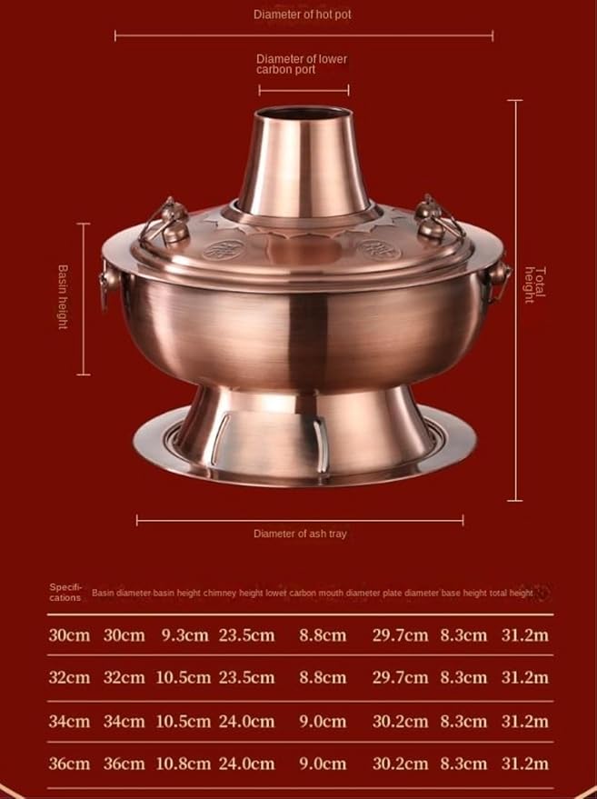 Olla Eléctrica Hot Pot Shabu Acero Inoxidable 32cm INUUXLG miniatura 3