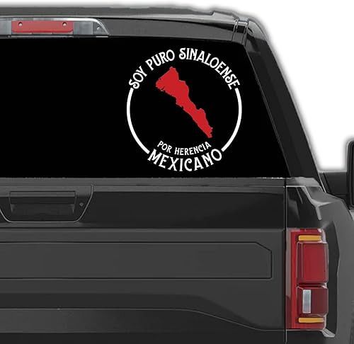 Miniatura 1 de Sinaloa México - Adhesivo para Trocas para Carro, México, calcomanías para camiones, vinilo para Trocas Personalizada con Estados de México (5