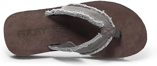 Miniatura 3 de FITORY Sandalias de cuero para hombre, sandalias de tanga cómodas para la playa