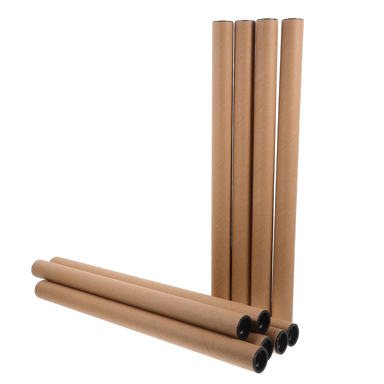 Tube en carton portable en papier ABS : lot de 10 étuis kaki ultra résistants