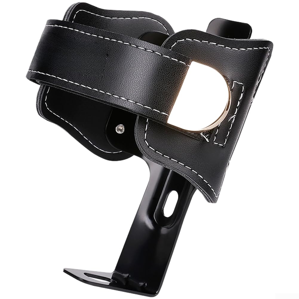 Belnotelt Leather Water Bottle Cage With Adjustable Straps