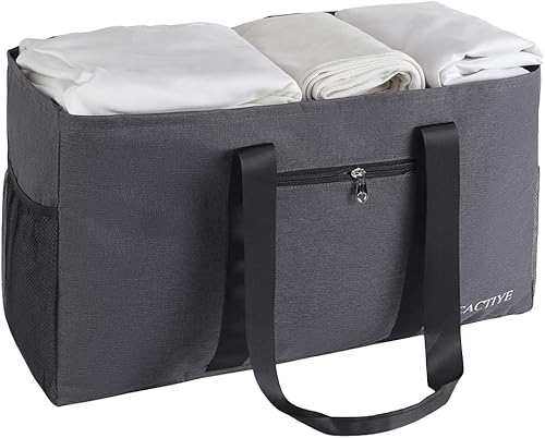 Miniatura 8 de Bolsa de compras reutilizable para comestibles Bolsas móviles de tela Oxford para ahorrar espacio almacenamiento móvil para playa, piscina,