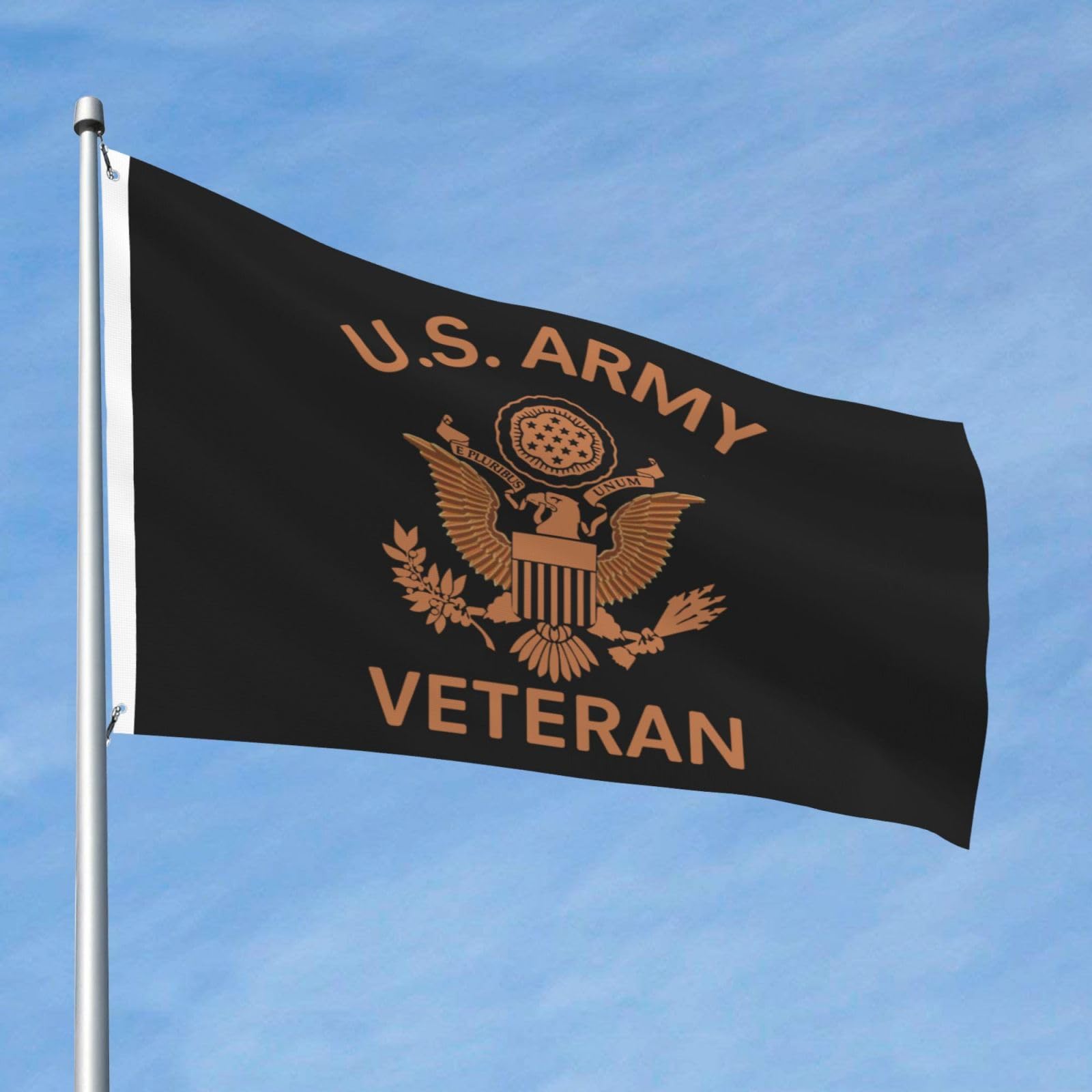 US Armee Flagge 7,6x12,7cm - Doppelseitig, 3-lagig, Mit Ösen - Veteranen, Militär, Auto & Wand