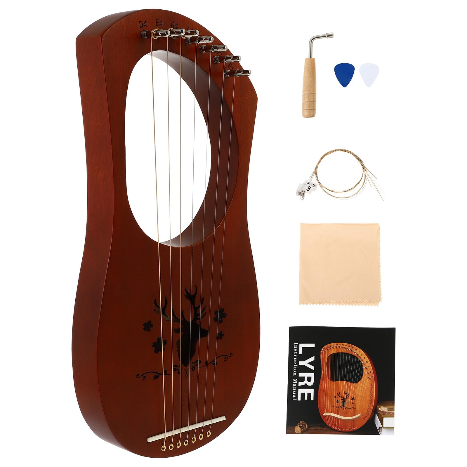 Harfa W Stylu Starożytnym Lira W Stylu Starożytnym Harfa Dla Początkujących Instrument Strunowy Dla Dorosłych Ręczna Instrument Harfowy Na Palce Lira Dla