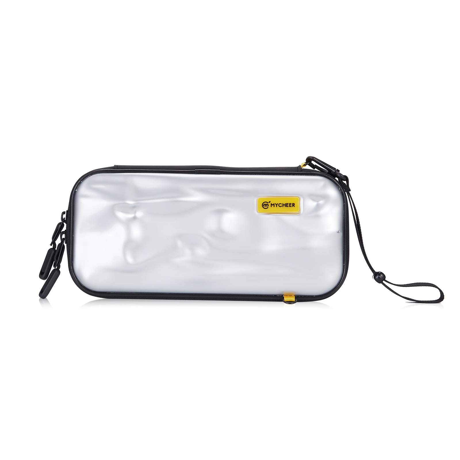 Case for Nintendo Switch MYCHEER Carrying Bag,Irregular Dent Shell Small Protective Hard Carrying Case Use for Switch Lite,Can Bring Eight Game Cards Accessories Essential Pack(Galaxy, Switch)