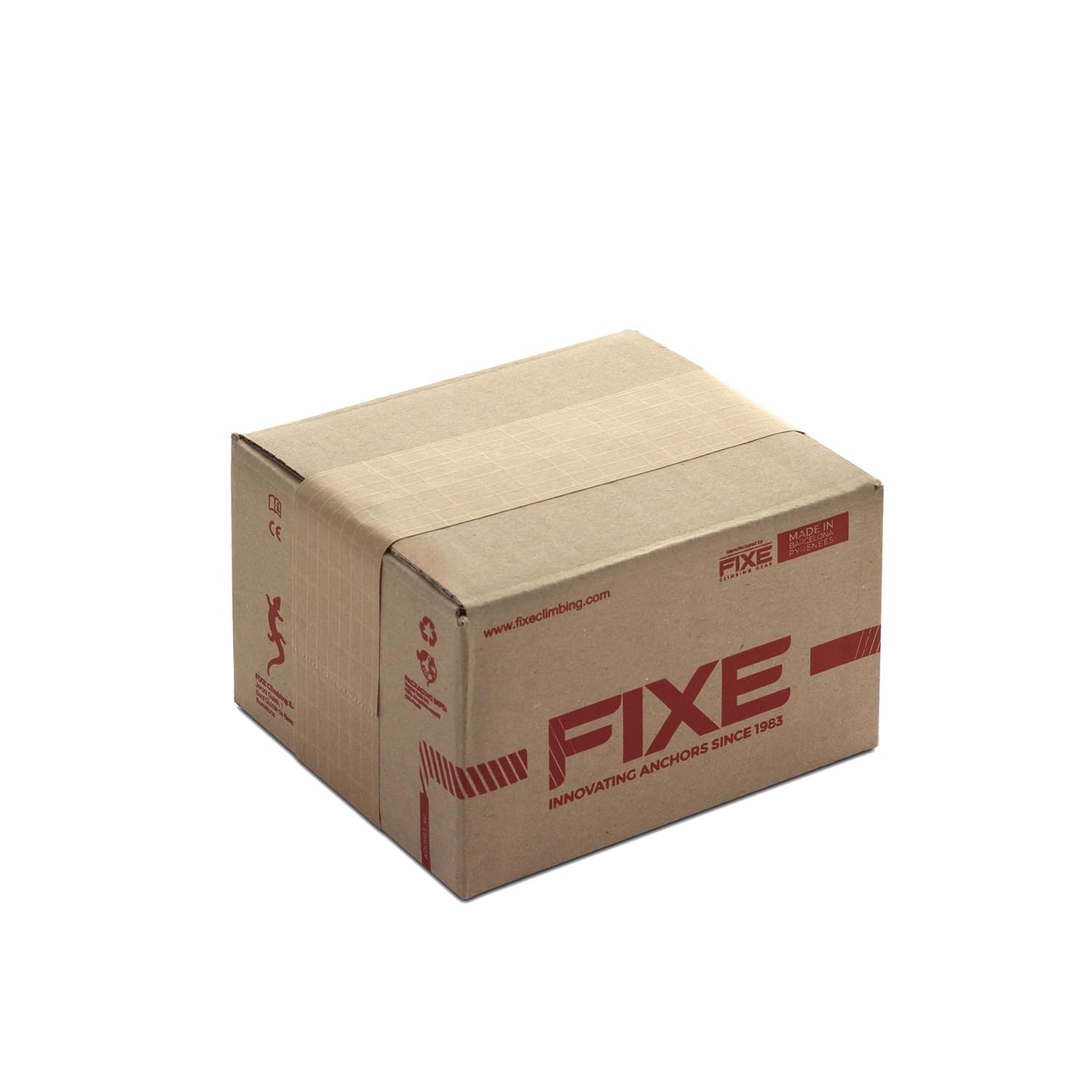 FIXE - Plaqueta 1 en Acero Ecotri M10 (Pack 100 u) - Plaqueta de Anclaje para Escalada y Trabajos Verticales - Alta Resistencia 25 kN - Fabricada en España