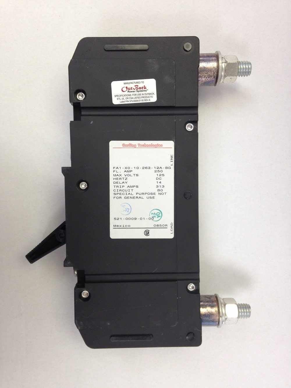 🔥 Hot Deals Outback-PNL-250-DC - 250 Amp DC Panel Mount Breaker Free Shipping 🛒 Outback-PNL-250-DC - 250 Amp DC Panel Mount Breaker