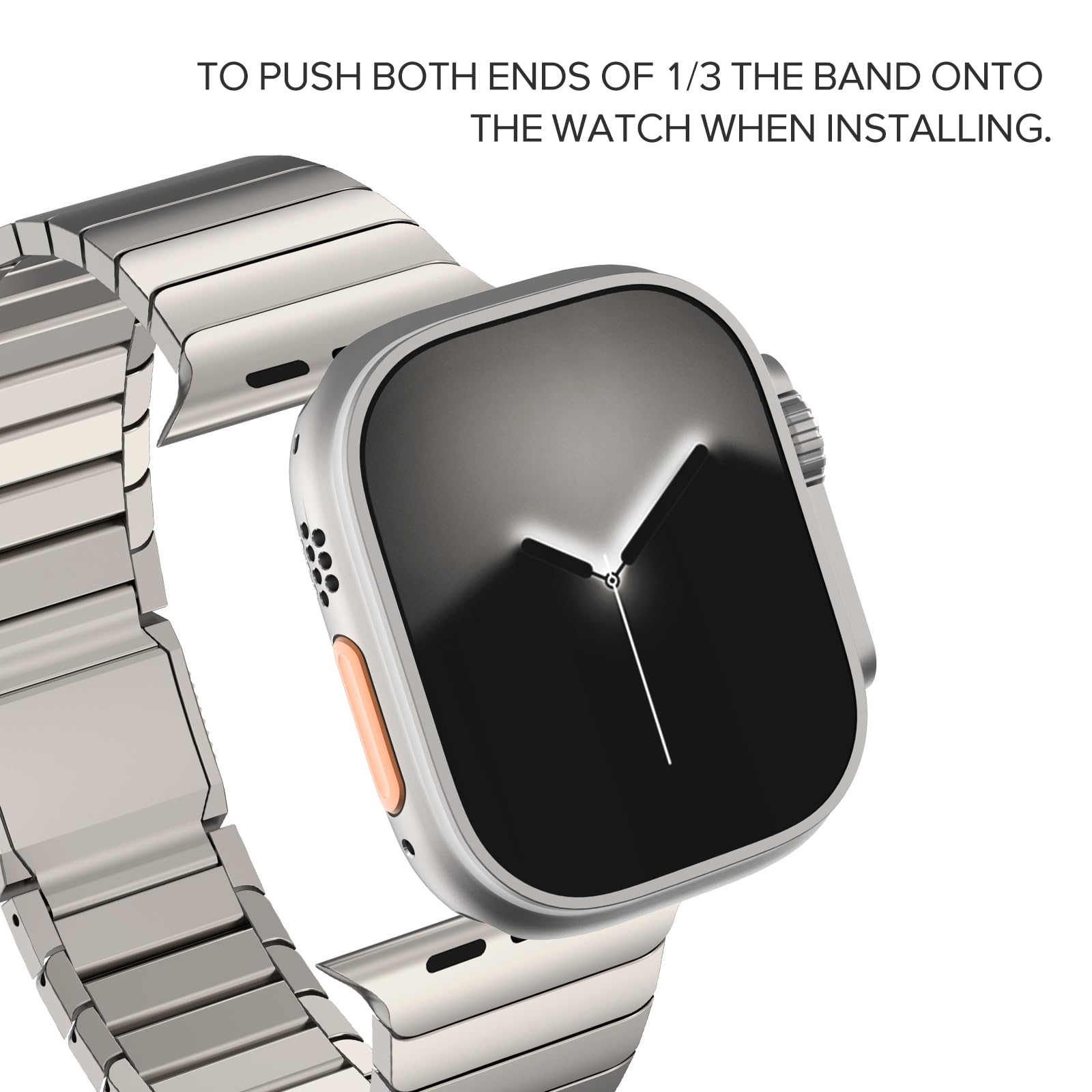 KADES Compatible avec Apple Watch Ultra Band 3/2/1 49 mm pour homme, bracelet avec boucle magnétique pour Apple Watch Series 11/10/9/8/7/6/5/4/SE/3/2/1 46 mm/45 mm/44 mm/42 mm/41 mm/40 mm/38 mm
