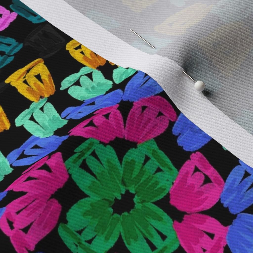 Spoonflower Fabric - Squares Vintage Bright Retro Bold 70S Rainbow Printed on Denim Fabric by The Yard - Bottomweight Apparel Home Decor Upholstery