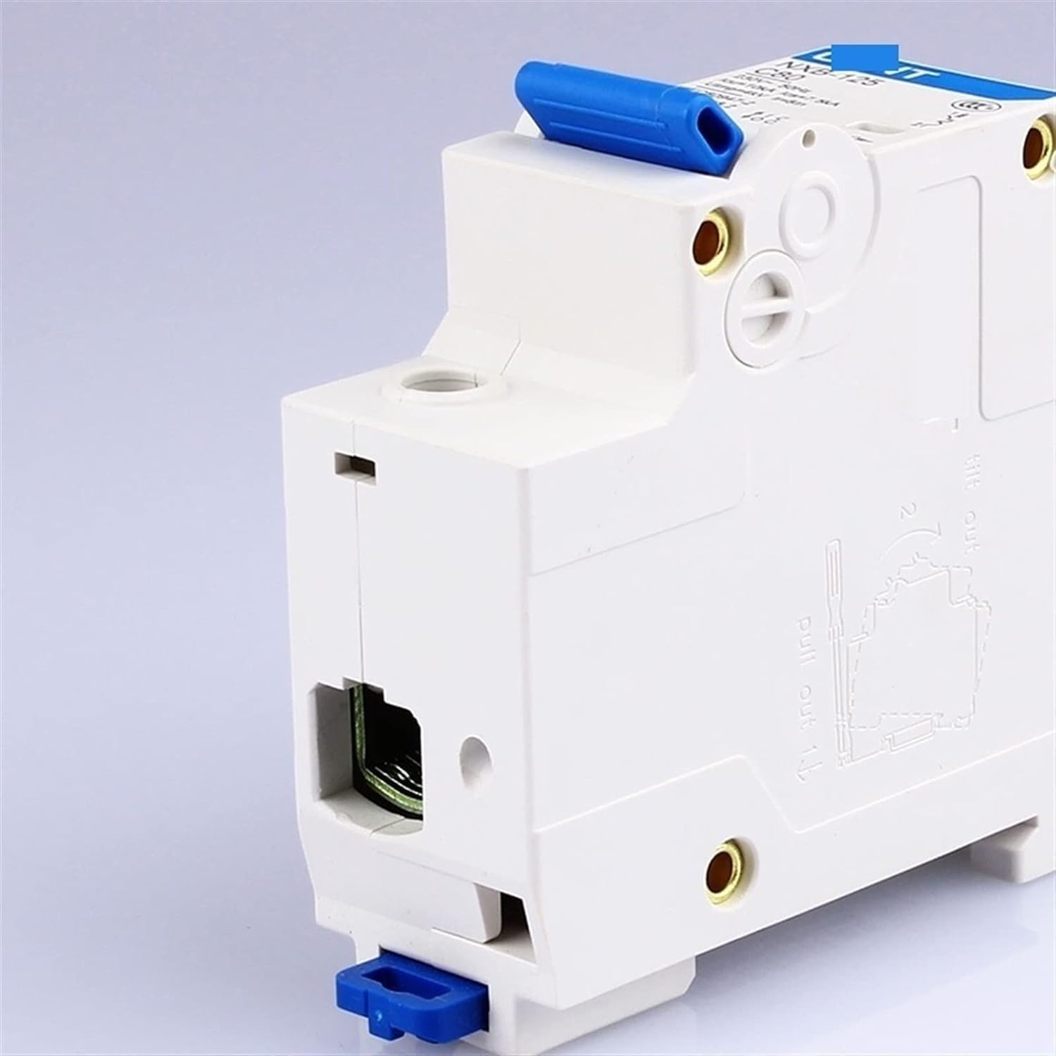 ALKOY Circuit Breaker NXB-125 1P Air Switch AC 230/400V 63 80 100 125A Short Circuit Protector DZ158 Type C Overload Protection 4Pcs (Color : Gold 4pcs, Size : 100A) (Color : Gold 4pcs, Size : 125A)