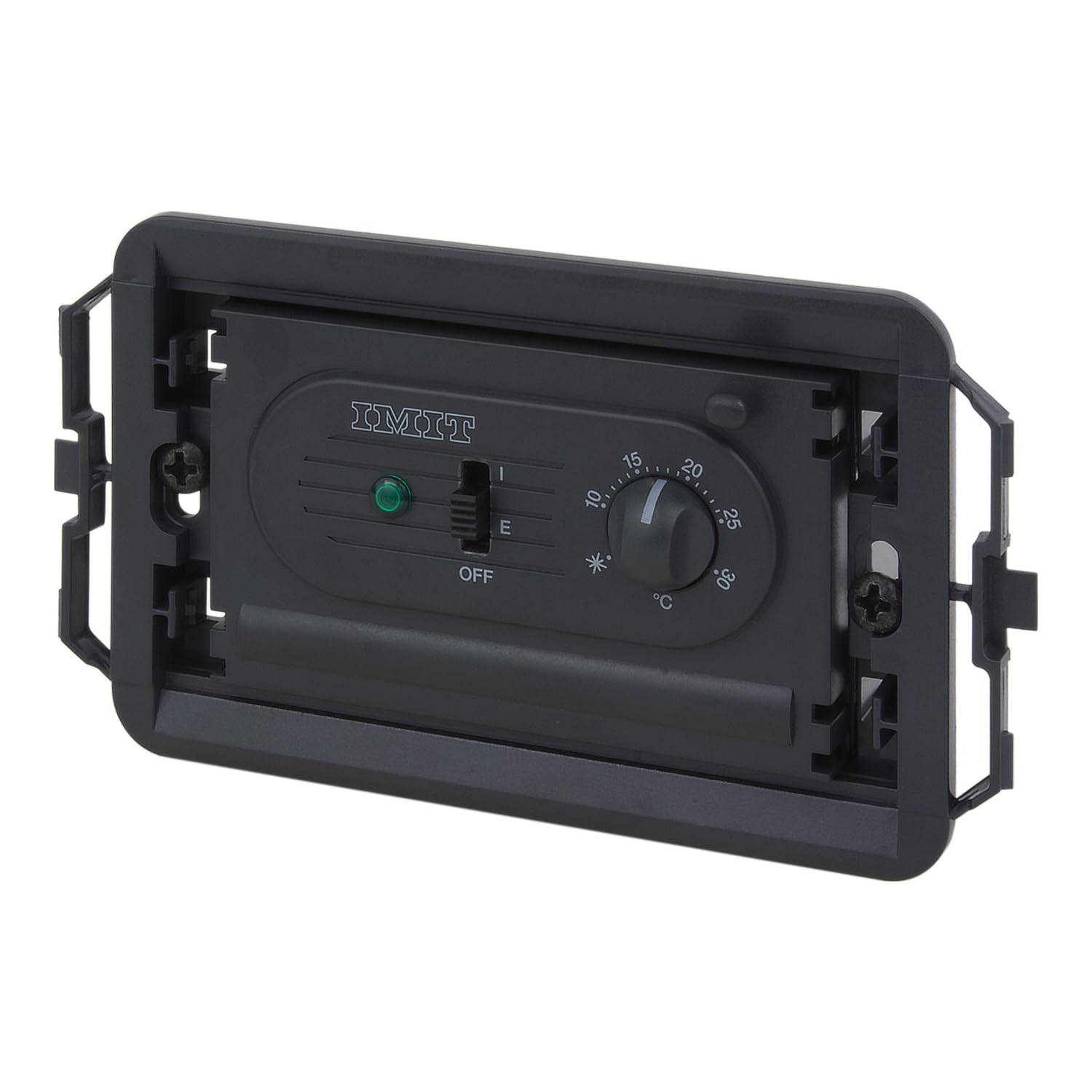 POLY POOL | PP1462.1 Termostato Ambiental electrónico empotrable de Pared Compatible con numerosas Placas comerciales, fácil de Instalar y de programar