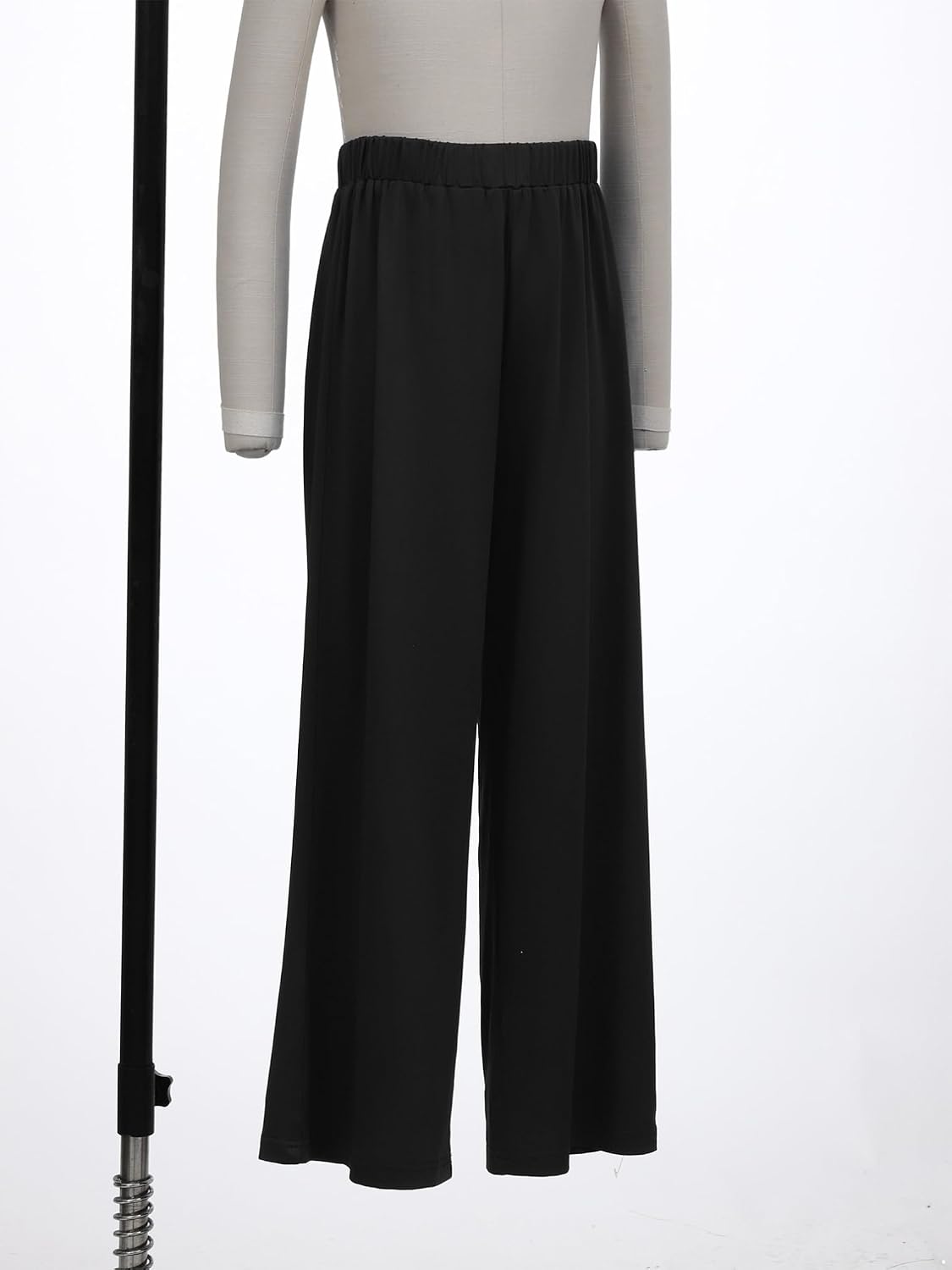 FEESHOW Girls Boys Praise Dance Palazzo Pants Kids Solid Color Wide Leg Liturgical Worship Trousers Performance Bottoms