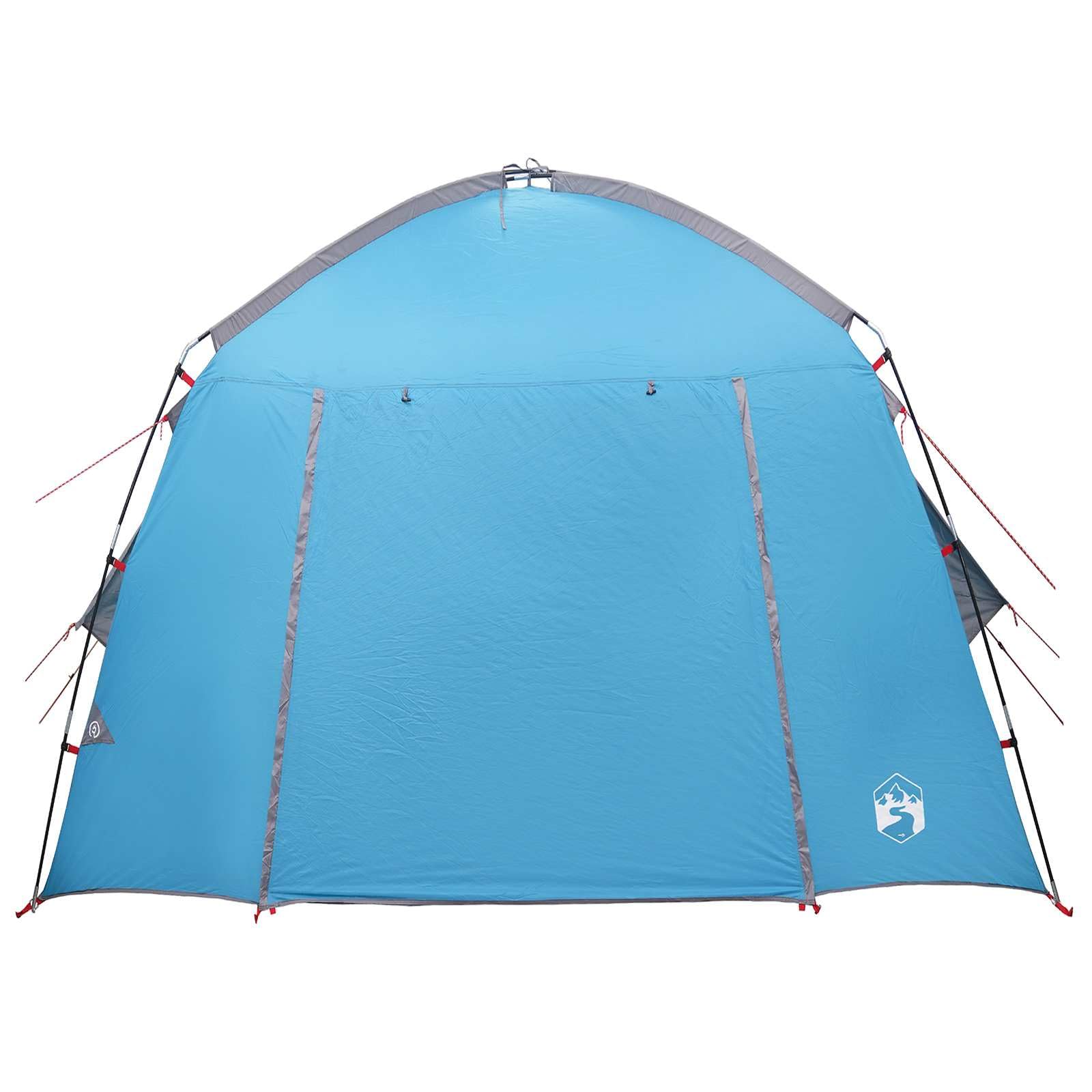 Hütten Zelt mit Dach blau 210 x 210 x 138 cm aus Polyester, wasserdichtes Kabinenzelt für Camping wandern Trekking, faltbar für Familie Outdoor Events