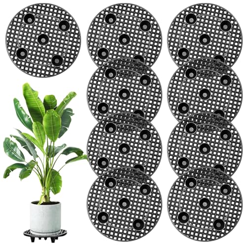 BORDEAG Topfpflanzen Ständer, 9 Stück Topfpflanzenständer 30CM, Pflanzenständer, Blumentopf Ständer, Drainage Mesh Pflanzentopf-Aufzug, Blumentopfgitter für Garten Innen Außenbereich