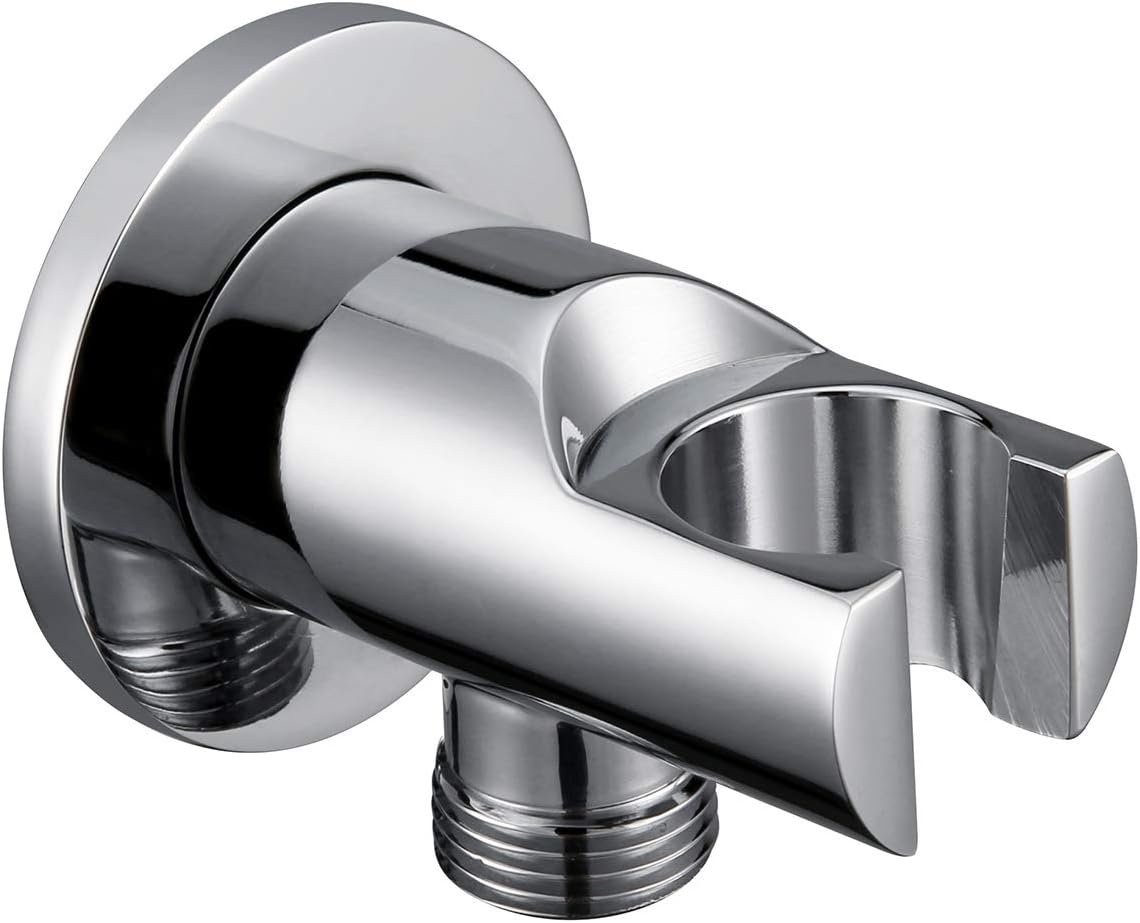 Kelica 558628 Solid Brass Wall Mount Handheld Shower Holder with Water