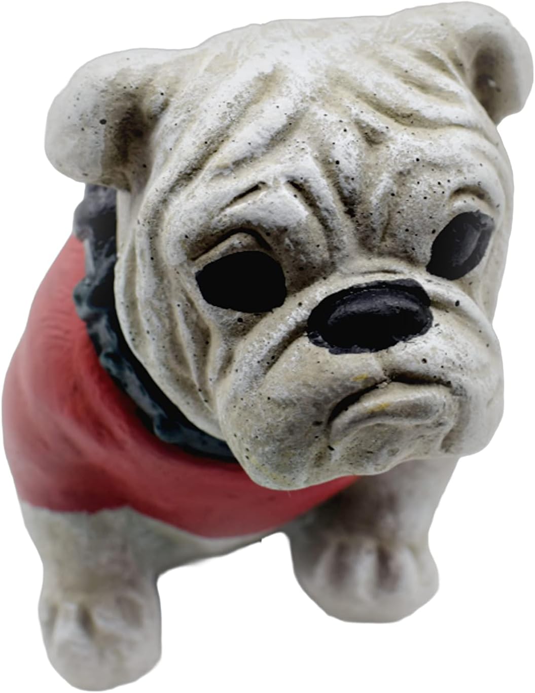 Sm Ga Bulldog Concrete Statue 8" Tall Life Like