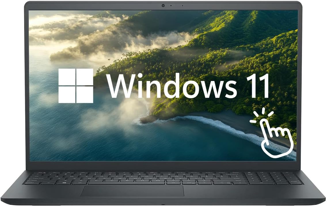 Dell Inspiron Touchscreen Laptop, 15.6" Business & Student Laptop Computer, Windows 11 Home 16GB RAM 512GB SSD, AMD Ryzen 7 7730U, Black