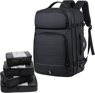 35L Travel Backpack for Women Men，17 Inch Laptop Backpack Flight Approved Luggage Carry On Water Resistant Computer Backpack