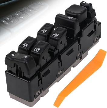 Driver Side Front Left Master Power Window Switch Replace 15883323, DWS-220 Compatible with Chevrolet Avalanche,Silverado,Suburban,Tahoe;GMC Sierra,Yukon; Escalade 2003-2008