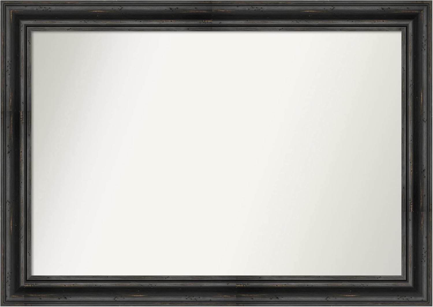 Amanti Art Bathroom Mirror for Over Sink, Vanity Mirror, Wood Frame, Hangs Horizonally and Vertically, Bathroom Wall Decor, Non-Beveled Edge