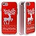 SHANSHUI iPhone 7 PLUS TPU Case, Christmas Ultra Slim Fit [Drop-Protection] [Anti-Scratch] Clear and Soft Gel Rubber Bumper Protective Case Cover for Apple iPhone 7 Plus 5.5 Inch (2016）- Deer