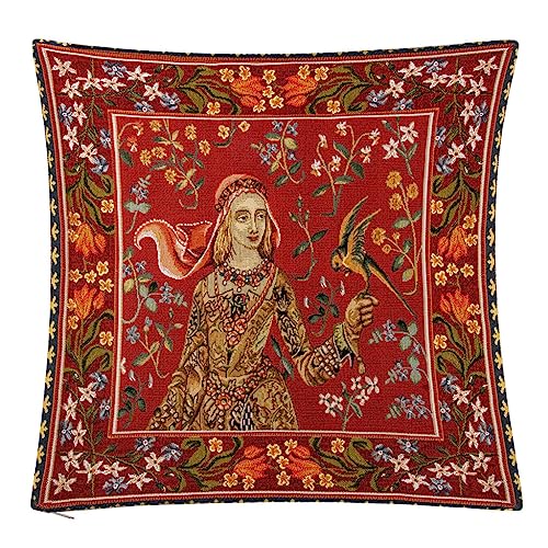 Tapestry Pillow, Decorative Pillow, Perfect Boho Decor for Sofa, Couch, Living Room, Bedroom, Sofa Cushion 18 х 18" (45 х 45 cm) (Harmony of Taste)