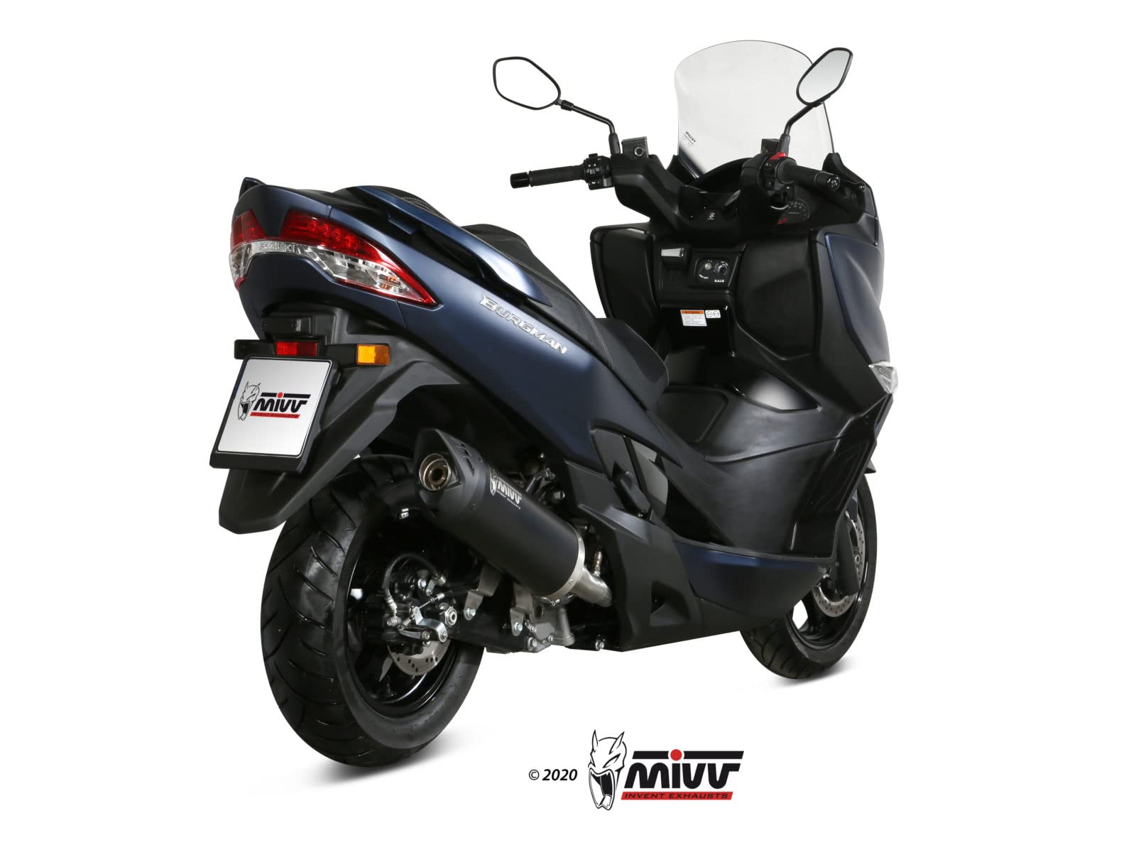 MIVV - Silenziatore Mover in acciaio inox, colore: Nero