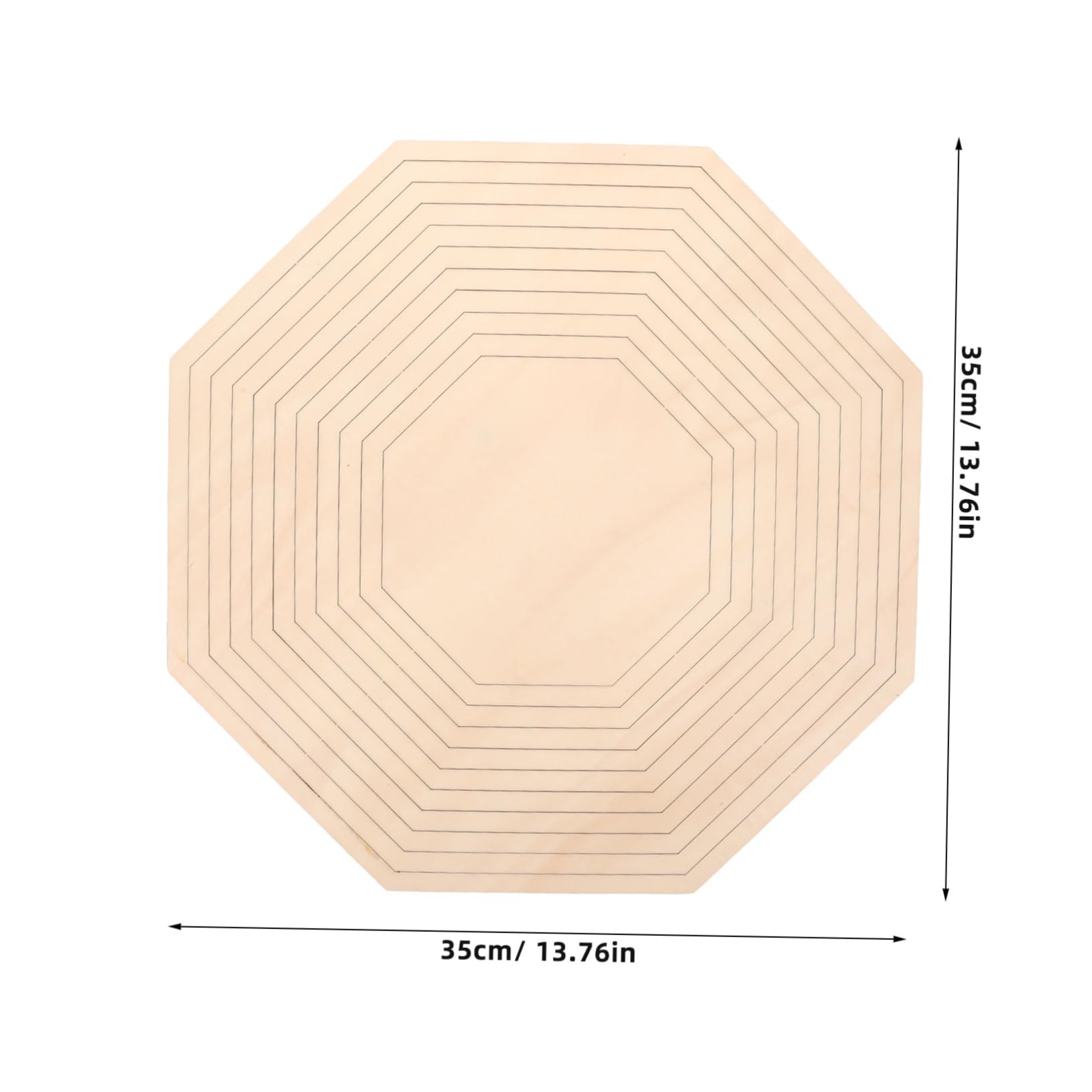 HOMSFOU 1 Set Strumenti per Ceramica Ottagonali Legno Molds Geometrici per Fai da Te Utensili per Taglio e Guida per Modellazione
