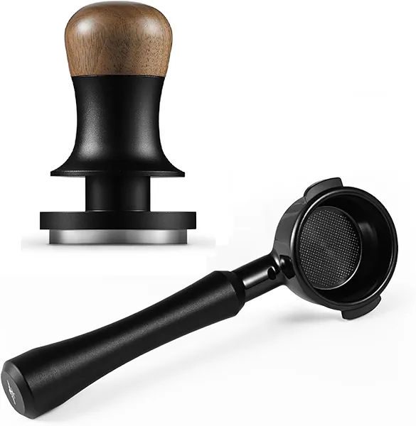 MHW-3BOMBER 58mm Espresso Coffee Tamper and Bottomless Portafilter Combo