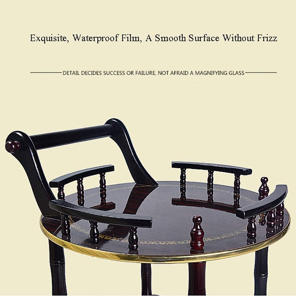 Bar Cart, Home Bar Hotel Serving Cart Wine Cart - Tea Cart Serving Trolley Wooden Dining Cart Rolling Storage Dining Cart Hotel Dessert Tool Cart Mobile Luxury Hotel & Restaurant Furniture(A)