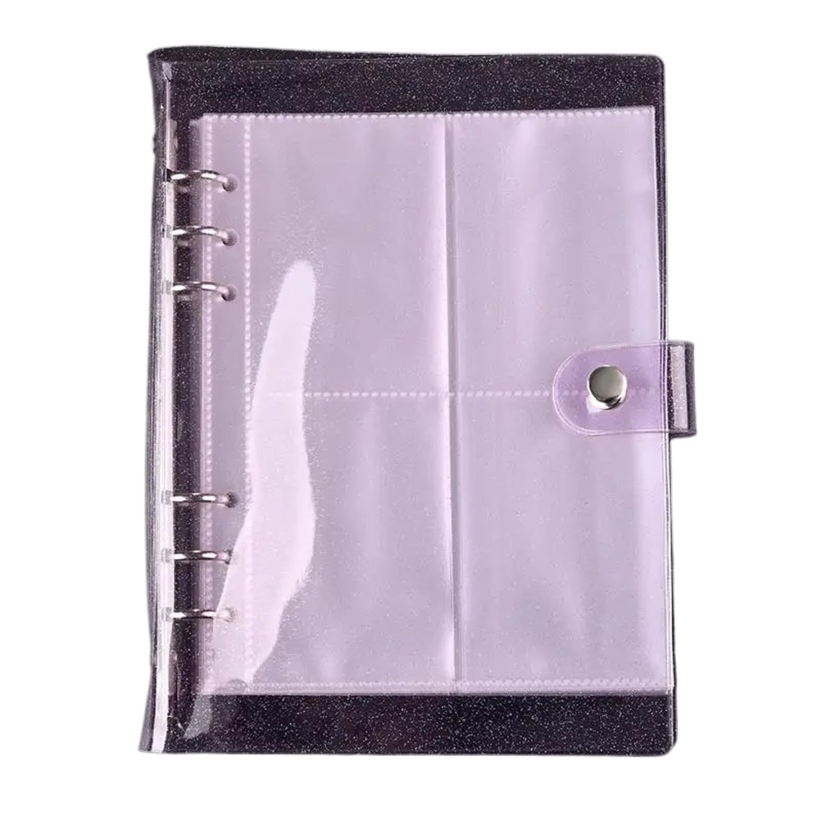 UBOHUZ PVC Organizer Boxes Jewelry Storage Albums Drawer Transparent Book Holder Waterproof Bag for Travel Necklace(Color2)