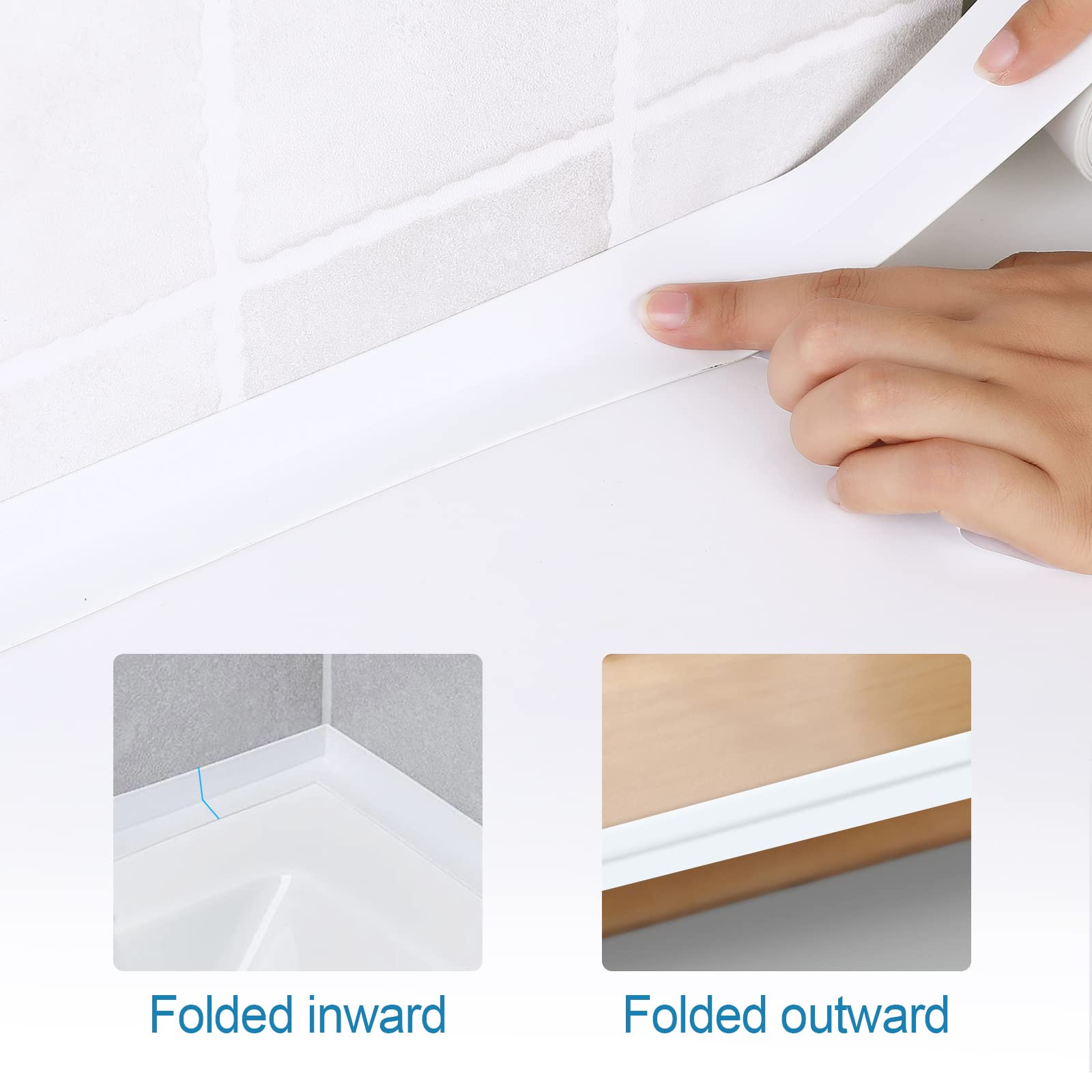 Nastro Sigillante Impermeabile PVC - 3.8cm X 3.2m, Per Cucina E Bagno, Antimuffa - Foto 8