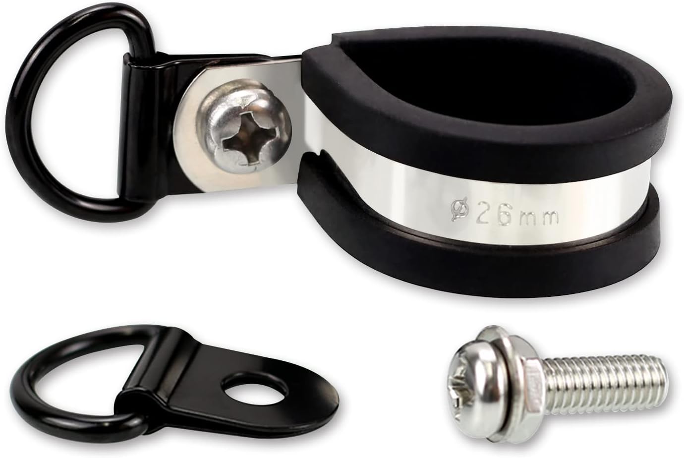 [NonSlip] Weed Eater Trimmer Shaft Clamp, Innovation Shaft Boom Clamp, Fit 26mm