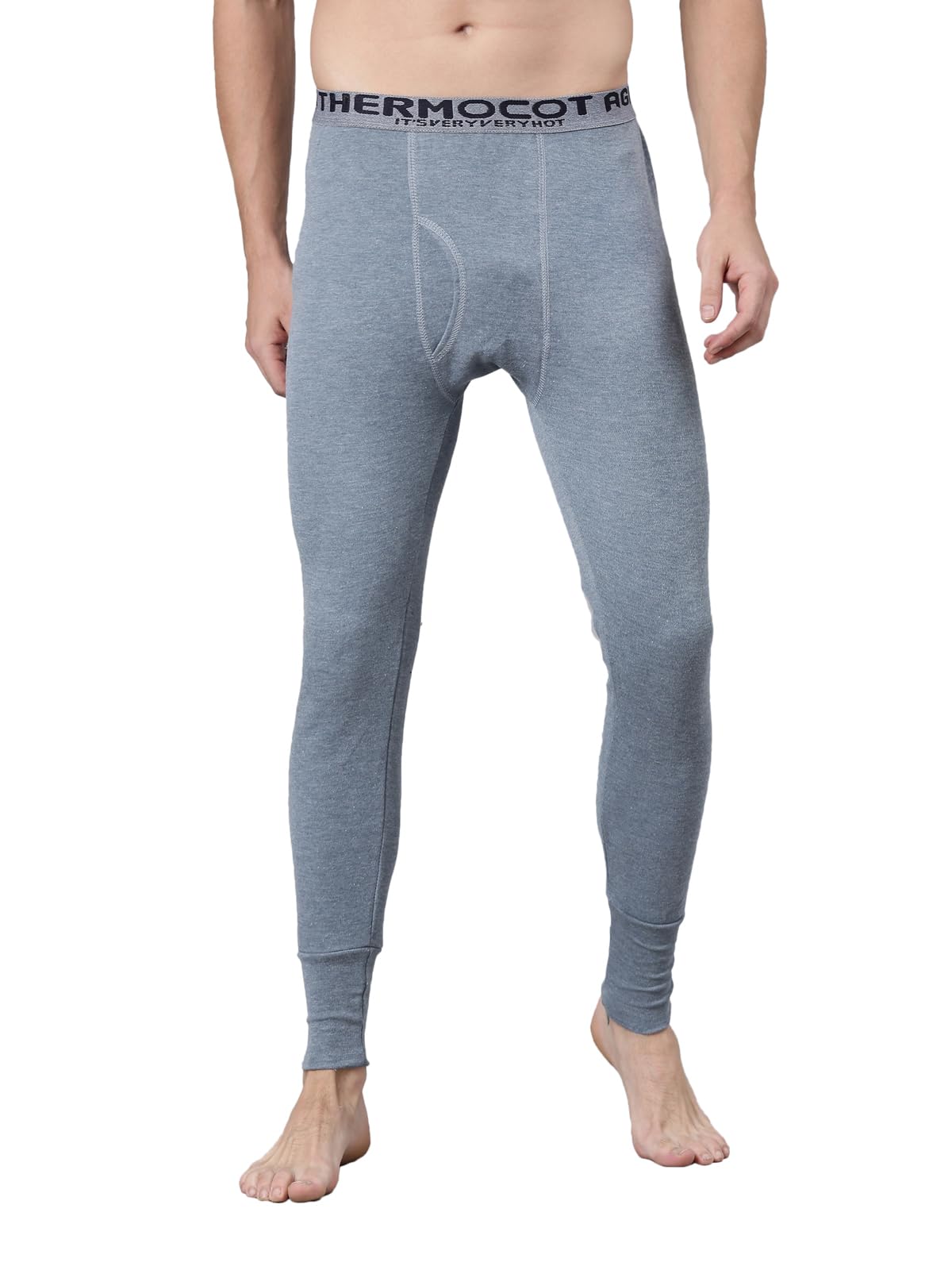 THERMOCOT Winter Thermal Trousers for Men | Snug Fit Winter Wear Bottoms | Men's Premium Innerwear Warms Pants | Outer Elastic for Tagless Comfort | Pack of 1