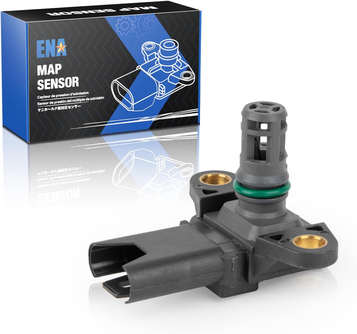 ENA Manifold Absolute Pressure Sensor Compatible with 2007 2008 2009 2010 2011 2012 2013 2014 BMW 335is 335i xDrive 335xi 535i GT xDrive 535xi 1 Series M 135i X6 Z4 Replacement for AS411 13627551429