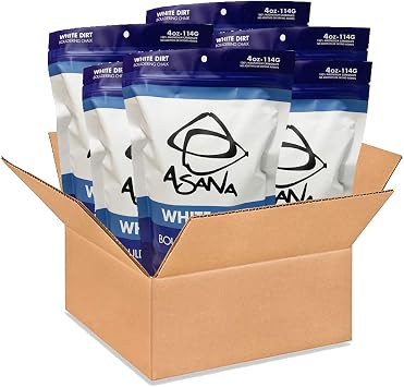 White Dirt Climbing Chalk 4oz/114g 100% Pure Magnesium Carbonate for Rock Climbing and Bouldering - Gym Chalk for Gymnastics, Weightlifting, Sports and Other Athletic Activities 6 Pack