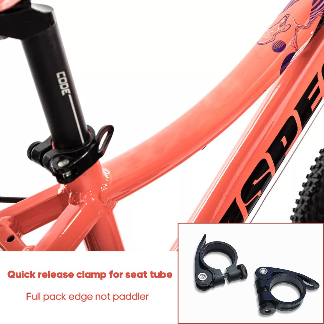 2 sztuki drucianych siodełek rowerowych zacisk szybkomocujący zacisk siodełka zacisk do sztycy siodełka zacisk do mocowania do rowerów MTB i wyścigowych