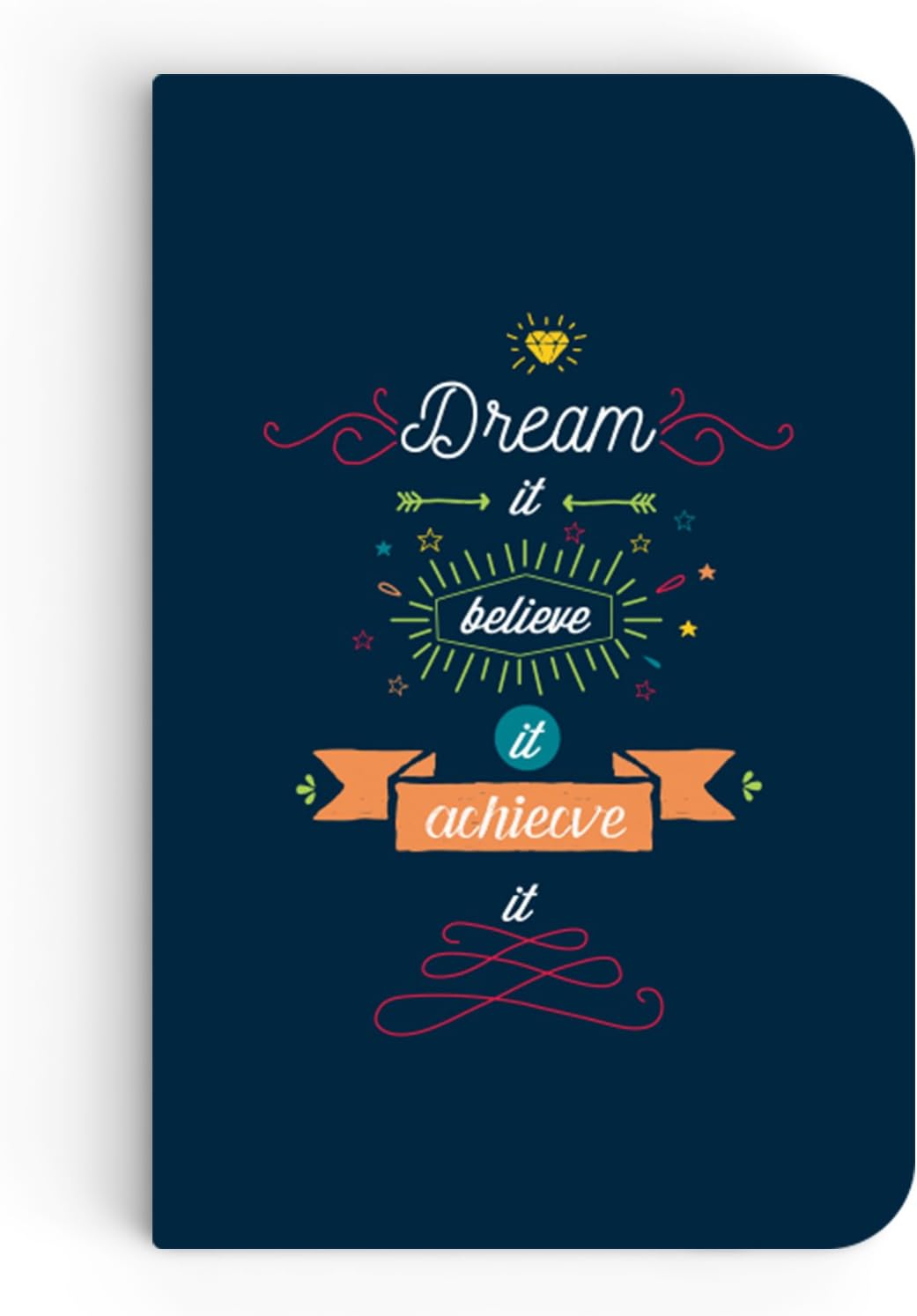 InkFlap Unruled Pocket Notebook - Dream It, 8.8cm x 13.8cm