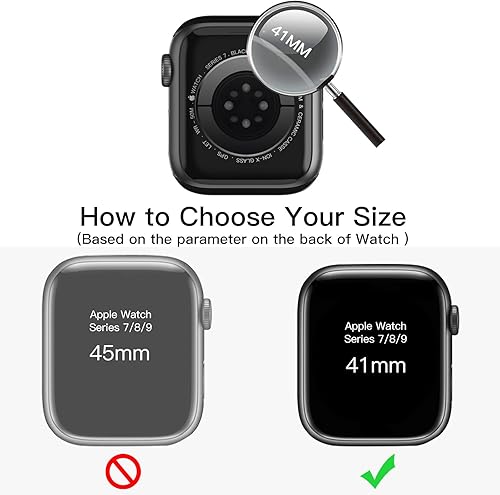 Vista 9 de JETech Funda con protector de pantalla para Apple Watch SE 3/2/1 (2025/2022/2020)/Series 6 5 4 de 1.732 pulgadas, cubierta protectora total